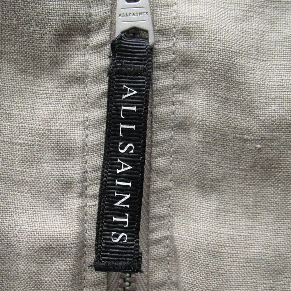 All Saints Linen Bomber Jacket - Picture 6 of 12